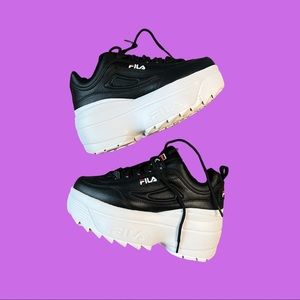 Fila Disruptor 2 Wedges Size 8 Black